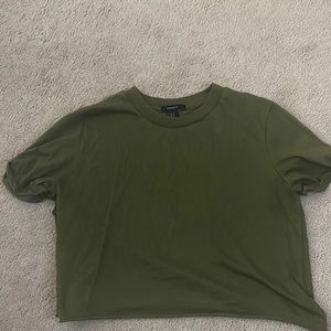 Green Cropped Tshirt